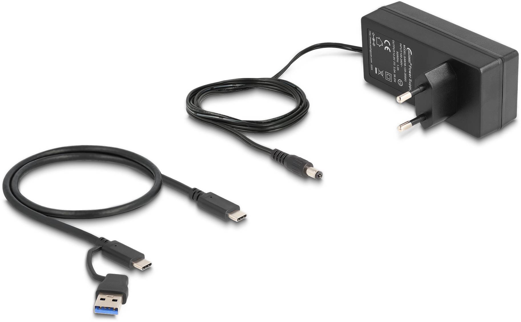 Delock 64248 USB-Hub 4 Port USB-A USB 3.2 Gen1 5 GBit/s Grau 64248