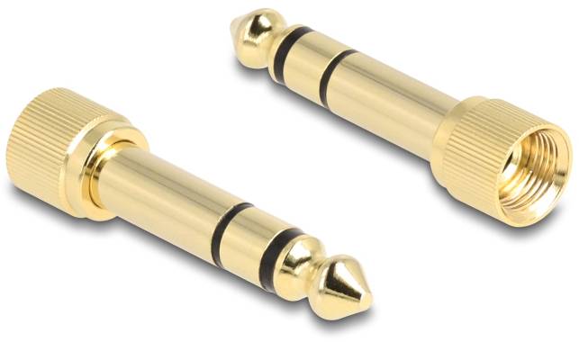 Delock 85777 Klinke Audio Anschlusskabel [1x Klinkenstecker 3.5mm - 1x Klinkenstecker 3.5 mm] 0.75m Schwarz