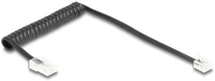 Delock Telefon (analog) Anschlusskabel 1m Schwarz