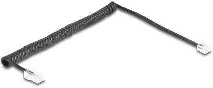 Delock Telefon (analog) Anschlusskabel 2m Schwarz