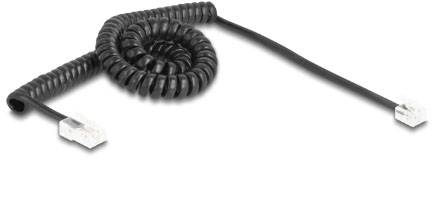 Delock Telefon (analog) Anschlusskabel 3m Schwarz