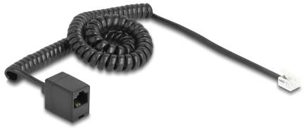 Delock Telefon (analog) Anschlusskabel 3m Schwarz
