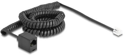Delock Telefon (analog) Anschlusskabel 5m Schwarz