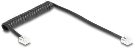 Delock Telefon (analog) Anschlusskabel 1m Schwarz