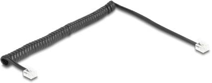 Delock Telefon (analog) Anschlusskabel 2m Schwarz