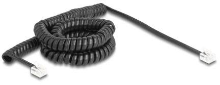 Delock Telefon (analog) Anschlusskabel 5m Schwarz