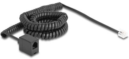 Delock Telefon (analog) Anschlusskabel 5m Schwarz
