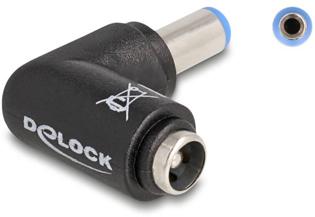 Delock Seriell Adapter [1x DC-Stecker 5.5mm - 1x DC-Buchse 5.5 mm] Schwarz