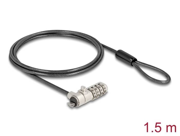 Delock Laptop Schloss Zahlenschloss ohne Schlüssel 1.5m 20967