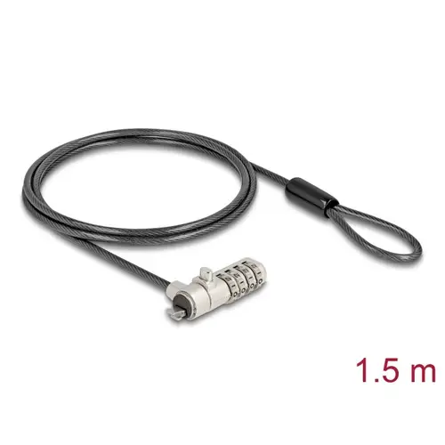 Delock Laptop Schloss Zahlenschloss ohne Schlüssel 1.5m 20967 Delock Laptop Schloss Zahlenschloss ohne Schlüssel 1.5m 20967