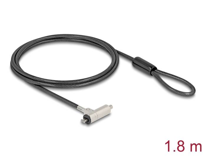 Delock Laptop Schloss Schlüsselschloss inkl. 2 Schlüssel 1.5m 20678
