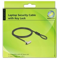 Delock Laptop Schloss Schlüsselschloss inkl. 2 Schlüssel 1.5m 20678 Delock Laptop Schloss Schlüsselschloss inkl. 2 Schlüssel 1.5m 20678
