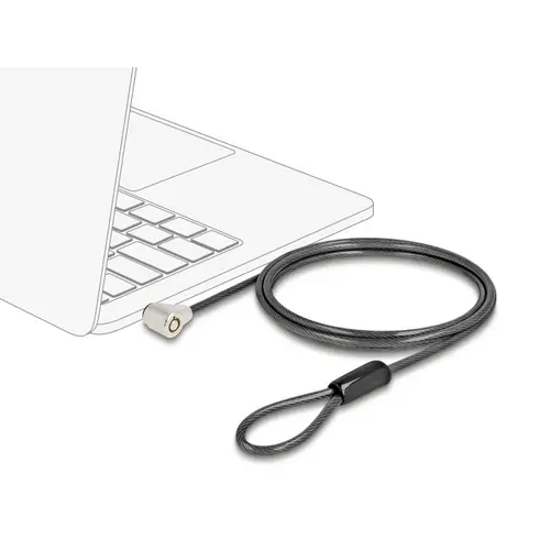 Delock Laptop Schloss Schlüsselschloss inkl. 2 Schlüssel 1.5m 20974 Delock Laptop Schloss Schlüsselschloss inkl. 2 Schlüssel 1.5m 20974
