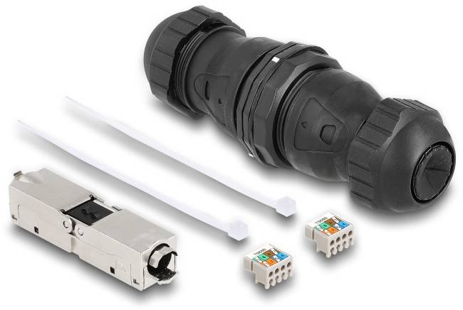 Delock Netzwerk Adapter [1x LSA - 1x LSA] Schwarz