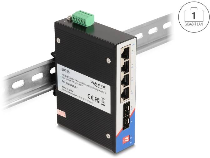 Delock 88015 88015 Netzwerk Switch 4 Port 1 GBit/s