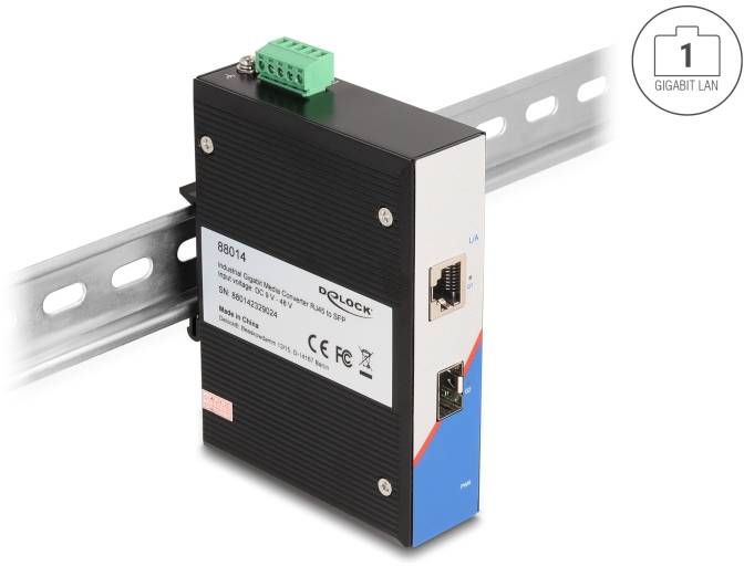 Delock 88014 Medienkonverter 10 / 100 / 1000MBit/s