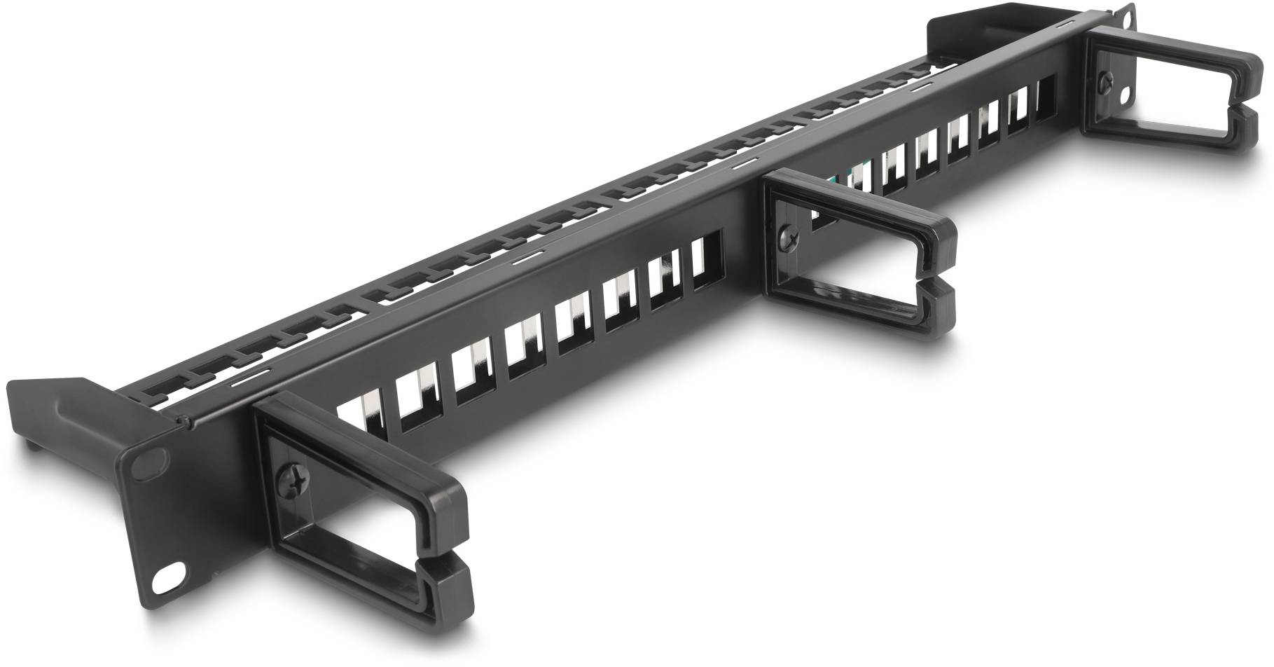 Delock 66237 Patch-Panel 1 HE Schwarz