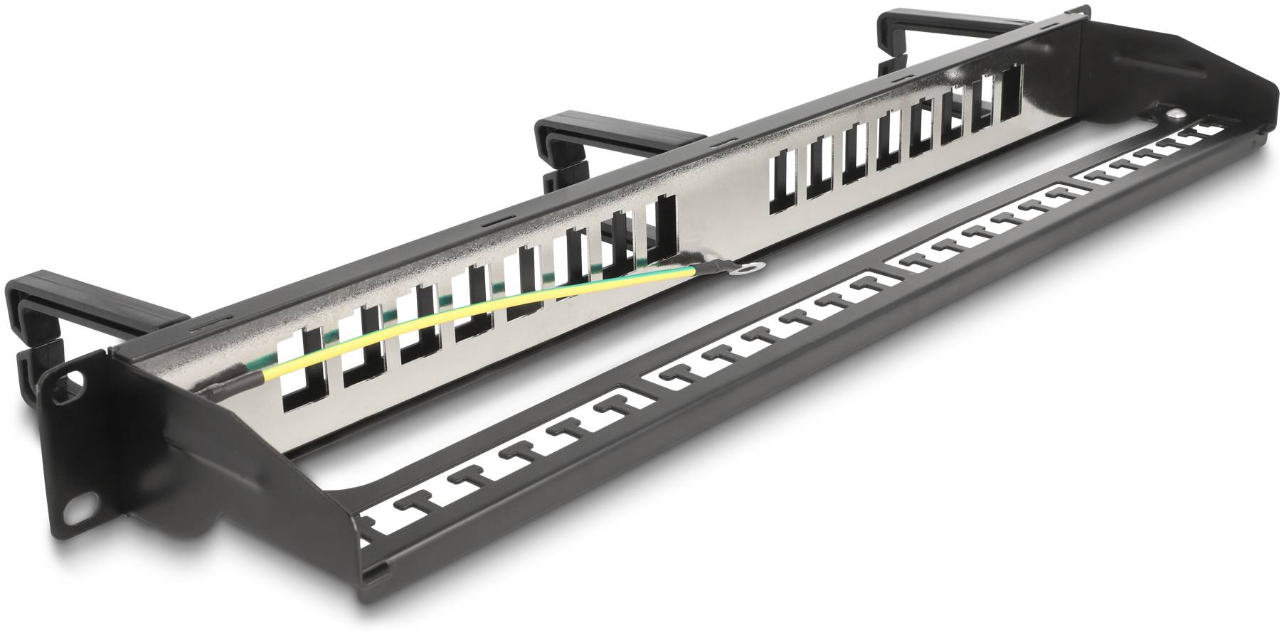 Delock 66237 Patch-Panel 1 HE Schwarz