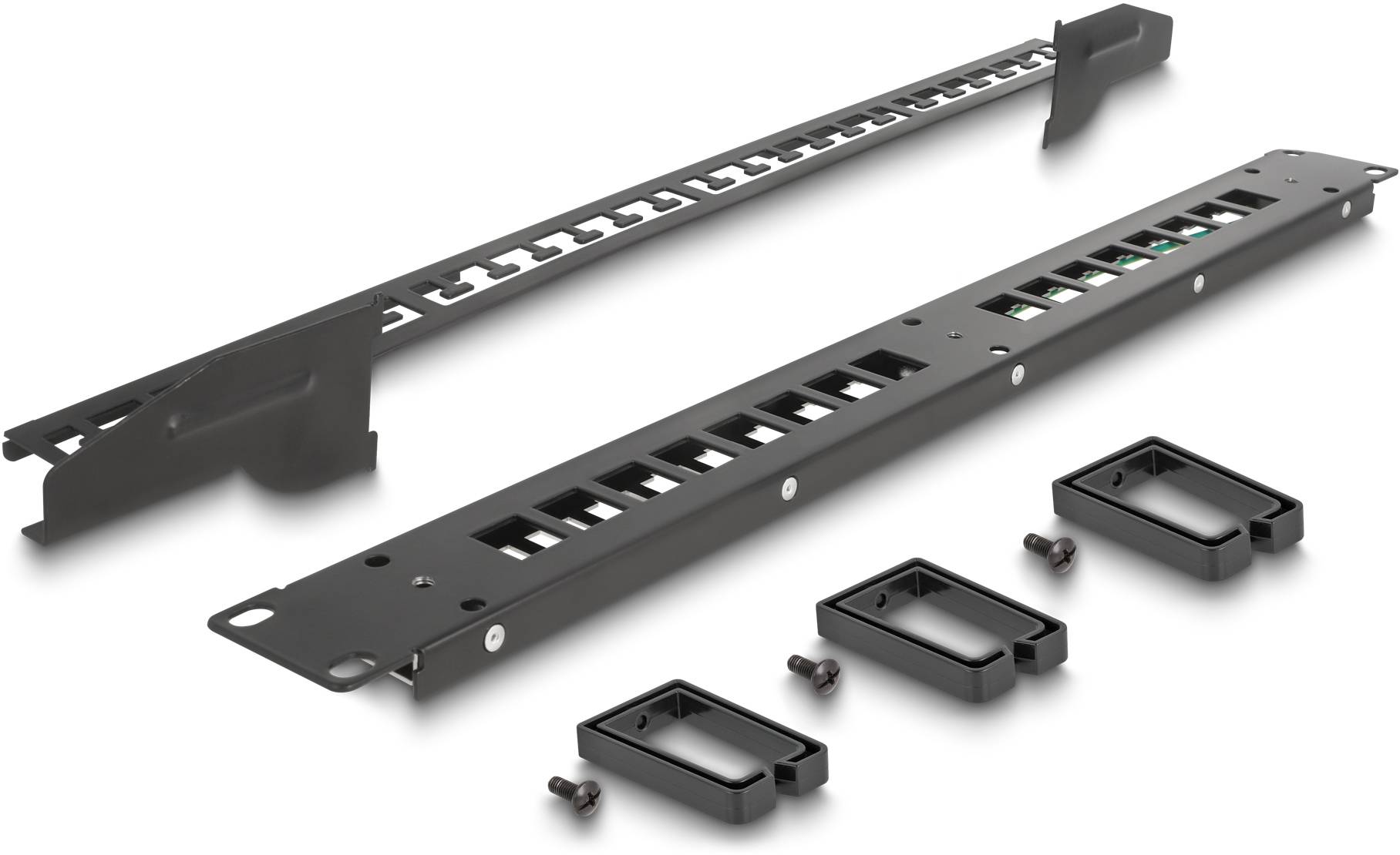Delock 66237 Patch-Panel 1 HE Schwarz