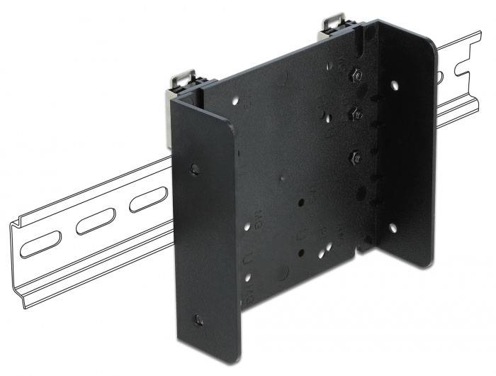 Delock 66292 Hutschienenadapter für Hutschienenmontage 1 St. Bag