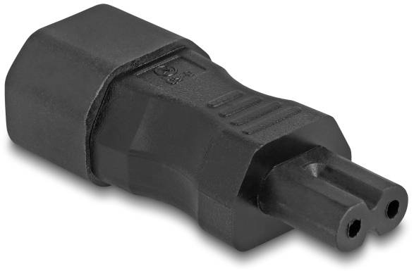 Delock 80469 Netz-Adapter Kleingeräte-Buchse C7 - Stecker C14 Schwarz 1 St. Bag