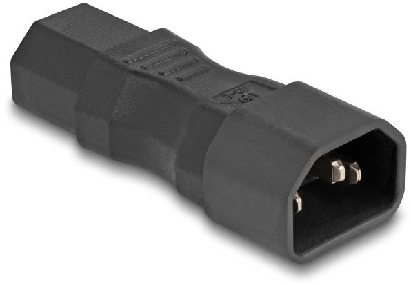 Delock 80467 Netz-Adapter Kaltgeräte-Buchse C13 - Stecker C14 Schwarz 0 mm 1 St. Bag