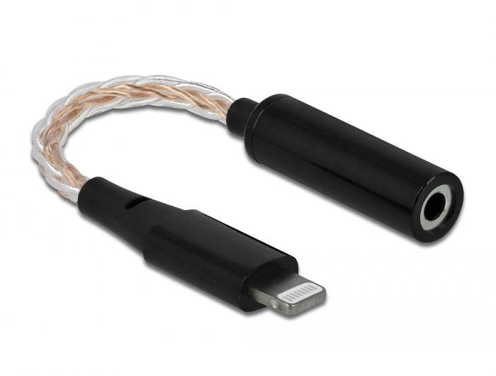 Delock iPad/iPhone/iPod, Audio Adapter [1x Apple Lightning - 1x Klinkenbuchse 3.5 mm] 10.5cm