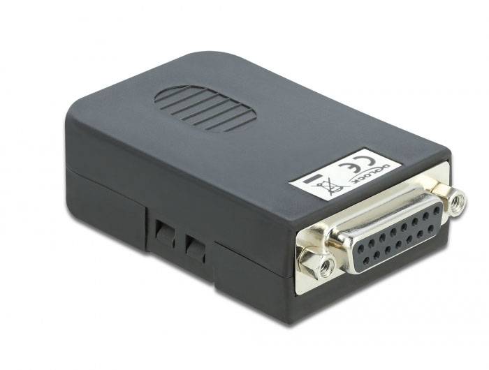 Delock 66569 VGA Adapter [1x D-SUB-Buchse 15pol. - 1x Buchse] Schwarz