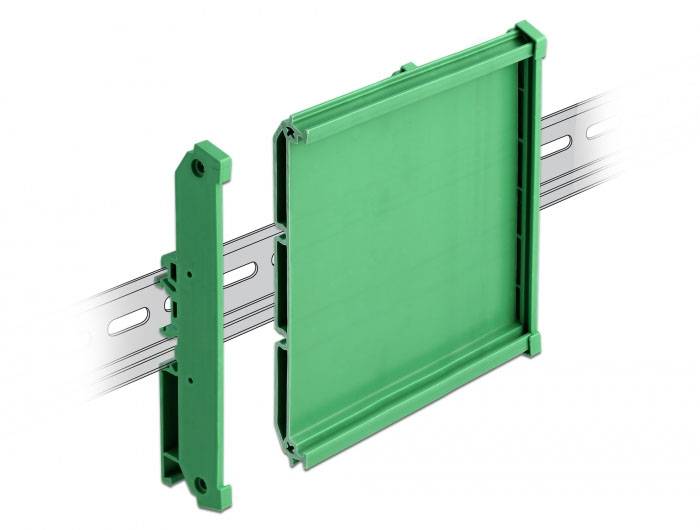 Delock 66573 Hutschienenadapter für Hutschienenmontage 1 St. Bag