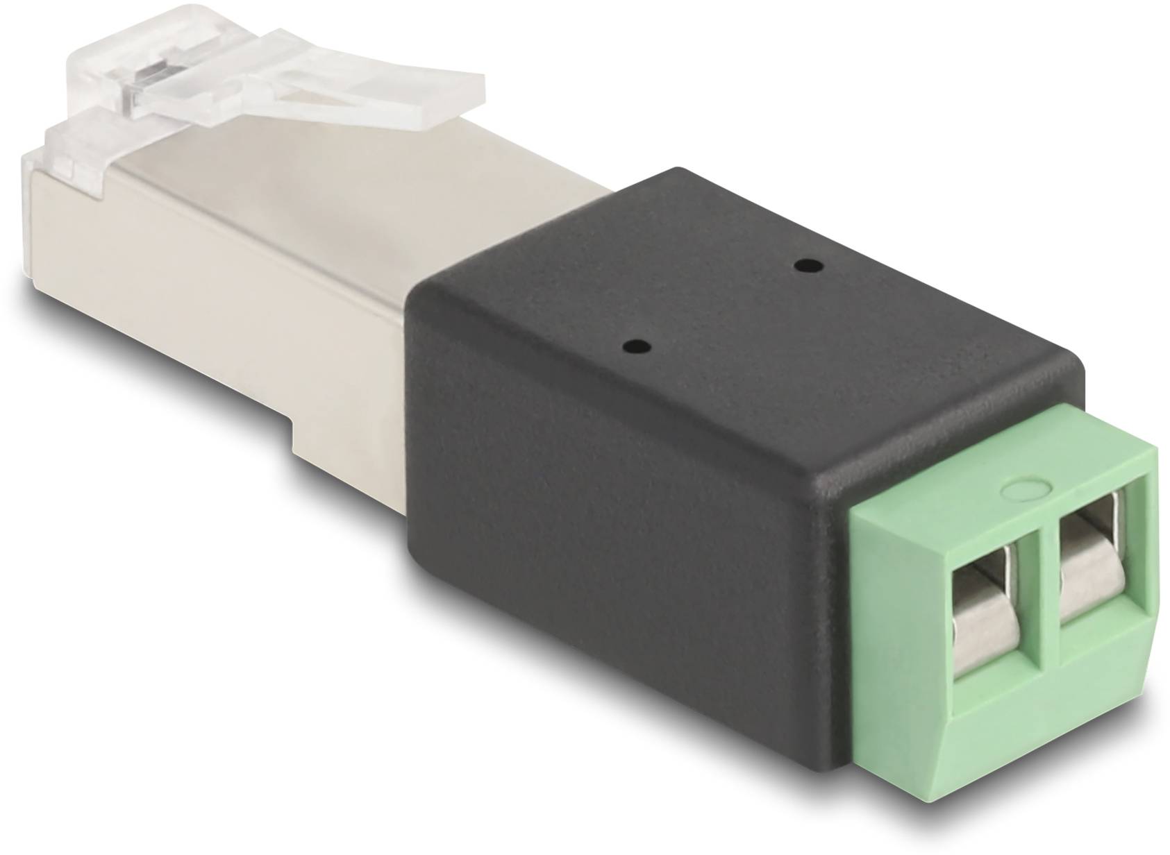 Delock RJ45 Netzwerk Adapter [1x RJ45-Stecker - 1x Buchse] Schwarz, Grün