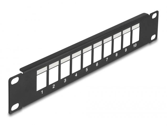 Delock 66676 Patch-Panel 1 HE Schwarz