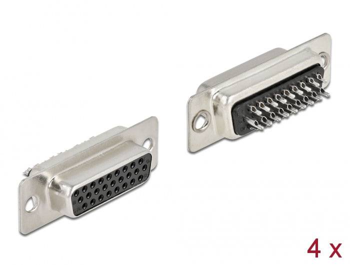 Delock 66717 D-SUB Steckverbinder - 4 St. Bag