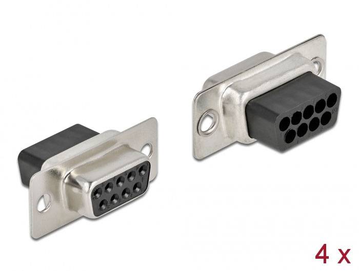 Delock 66719 D-SUB Steckverbinder - 4 St. Bag