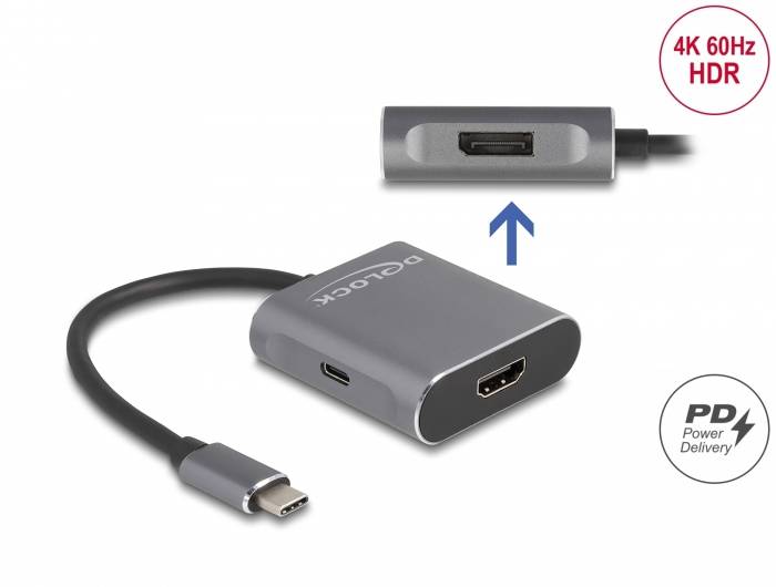Delock 87867 DisplayPort-Splitter Grau