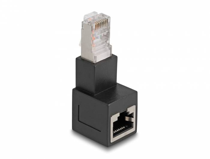 Delock RJ45 Netzwerk Adapter [1x RJ45-Stecker - 1x RJ45-Buchse] Schwarz