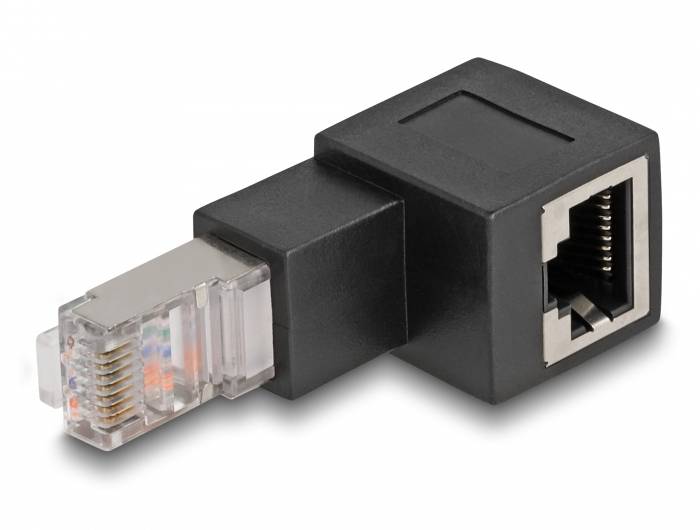 Delock RJ45 Netzwerk Adapter [1x RJ45-Stecker - 1x RJ45-Buchse] Schwarz