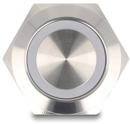Delock 20978 20978 Drucktaster 3A 1 x Ein/(Aus) tastend Weiß (B x T) 30mm x 25mm IP65 1 St. Box