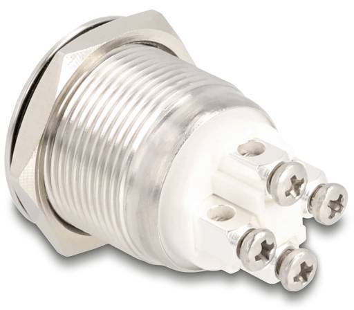 Delock 20979 20979 Drucktaster 3A 1 x Ein/(Aus) tastend Gelb (B x T) 30mm x 25mm IP65 1 St. Box