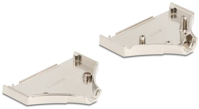 Delock 67137 67137 D-SUB Gehäuse Metall Silber 1 St. Bag