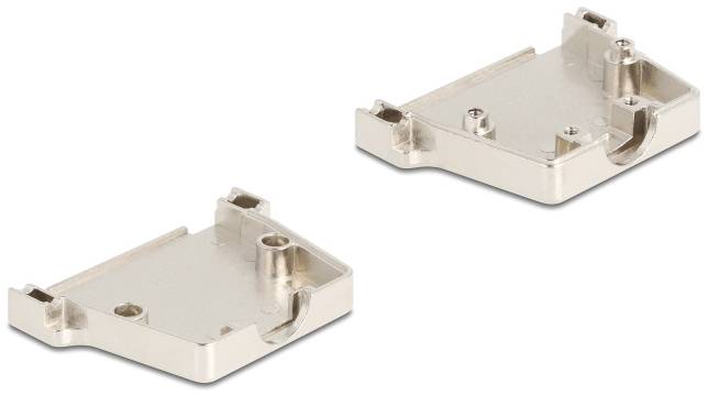 Delock 67141 67141 D-SUB Gehäuse Metall Silber 1 St. Bag