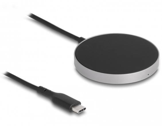 Delock Induktions-Ladegerät 15W 66467 66467 Ausgänge 1x USB-C® Schwarz