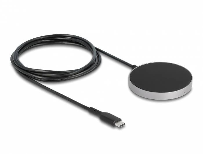 Delock Induktions-Ladegerät 15W 66467 66467 Ausgänge 1x USB-C® Schwarz