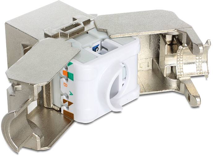 Delock 86405 RJ45-Einbaumodul Keystone CAT 6a 1St.