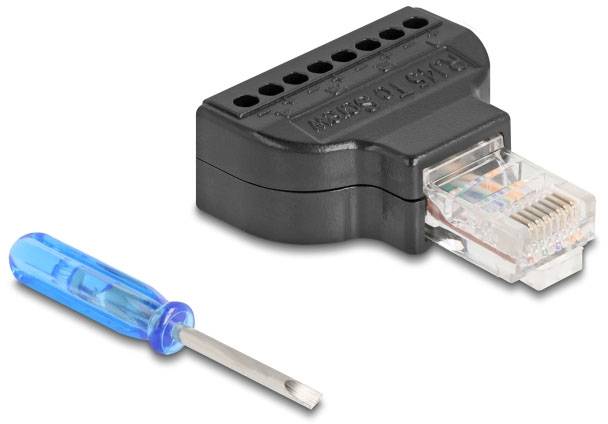 Delock RJ45 Netzwerk Adapter [1x RJ45-Stecker - 1x Buchse] Schwarz