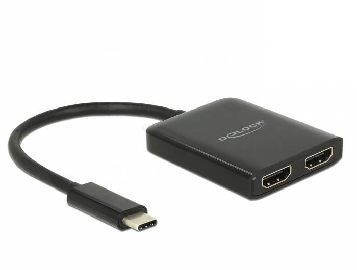 Delock 87719 HDMI-Splitter Schwarz