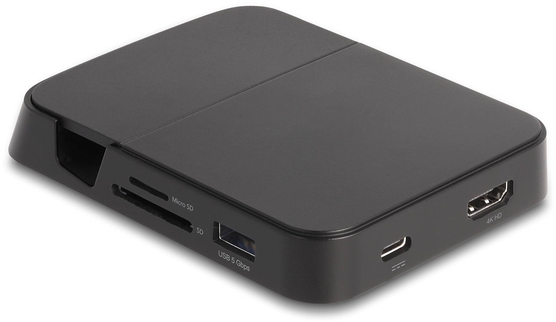 Delock 88018 USB-C®, USB-A (USB 2.0), HDMI® Handy Dockingstation Schwarz Passend für Handy-Modell: Smartphones mit USB-C Anschluss