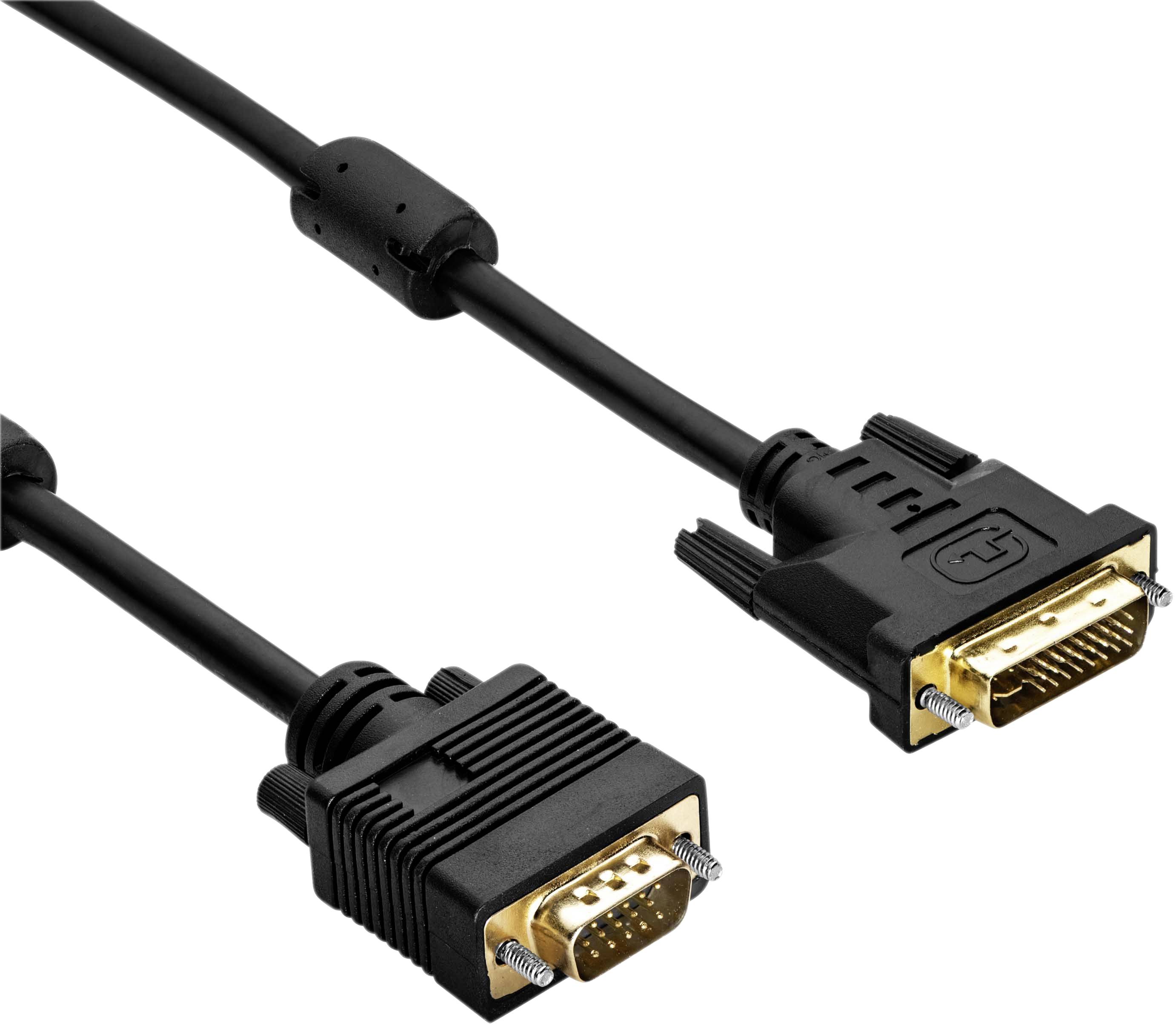 Akyga Anschlusskabel 1.8 m Schwarz AK-AV-02 DVI-Kabel