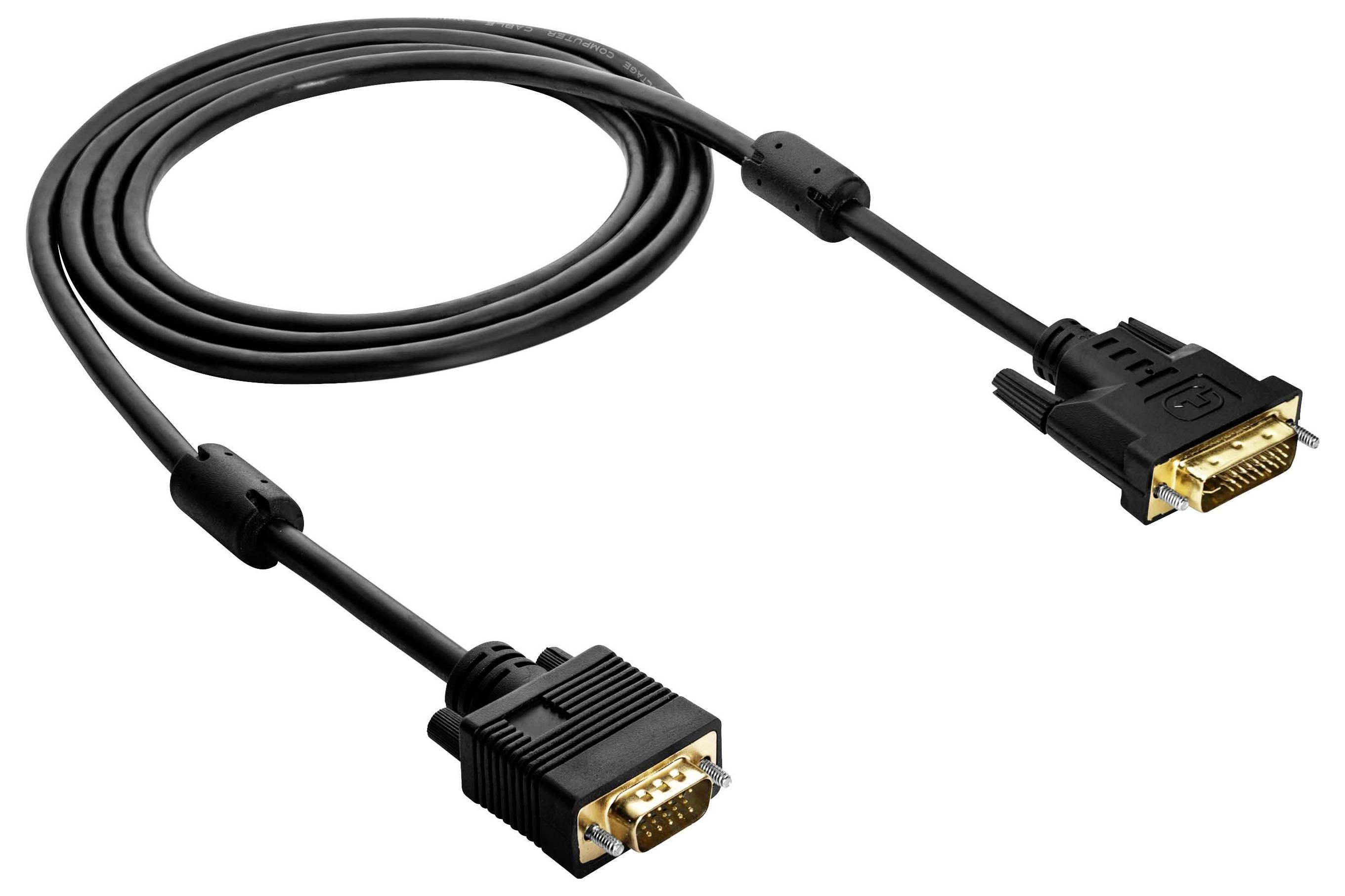 Akyga Anschlusskabel 1.8 m Schwarz AK-AV-02 DVI-Kabel