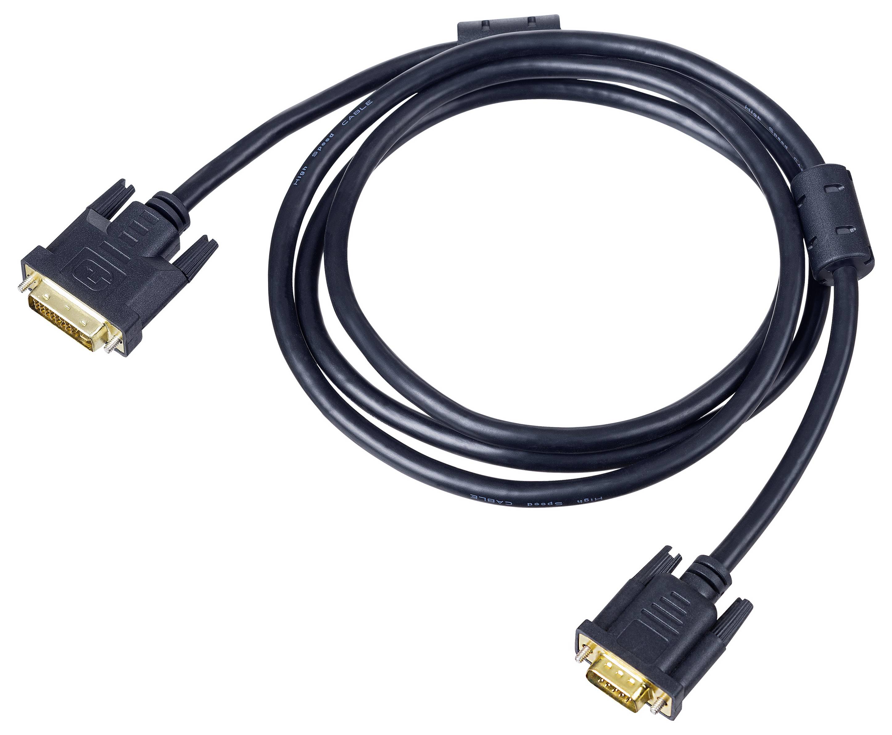 Akyga Anschlusskabel 1.8m Schwarz AK-AV-03 DVI-Kabel