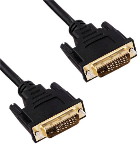 Akyga Anschlusskabel 1.8 m Schwarz AK-AV-06 DVI-Kabel